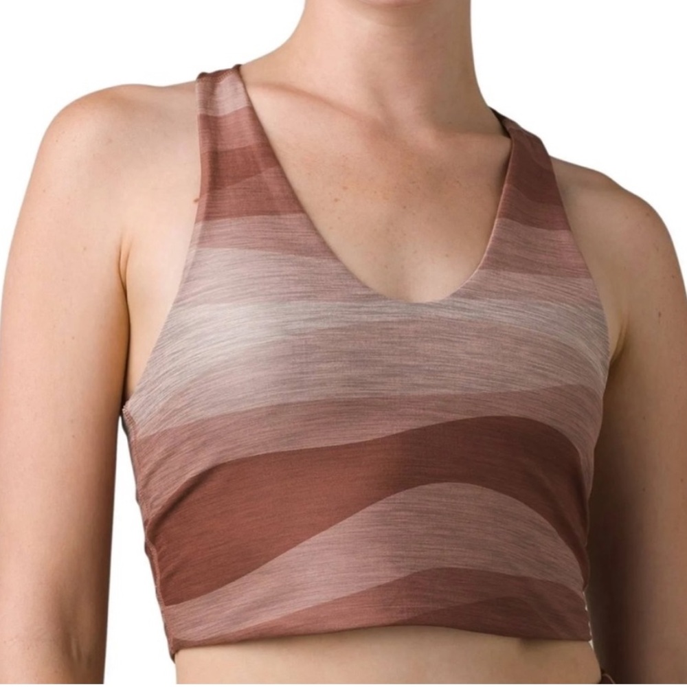 Prana Reversible Sports Bra Earthy Tones. Size M - Picture 6 of 7